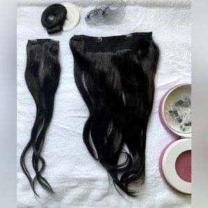 LUXY HAIR 20” Off Black Halo Hair Extensions 180g
